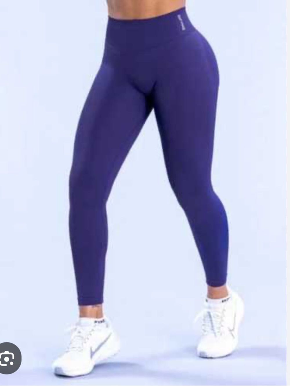 High-Waist Purple Seamless Workout Leggings